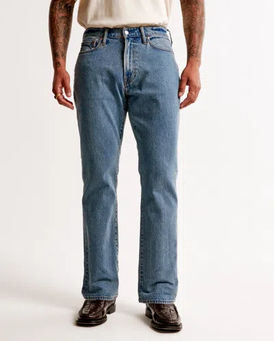 Abercrombie & Fitch Athletic Straight Jean In Blue