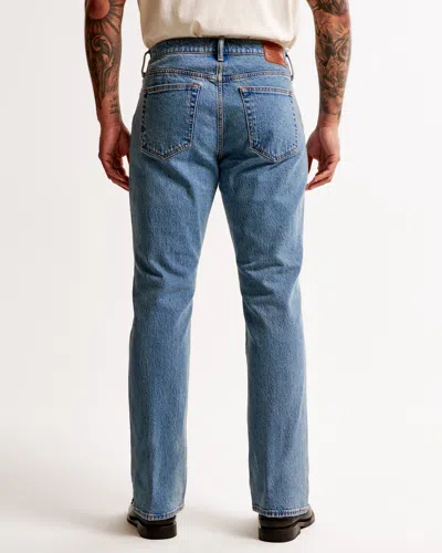 Abercrombie & Fitch Athletic Straight Jean In Blue