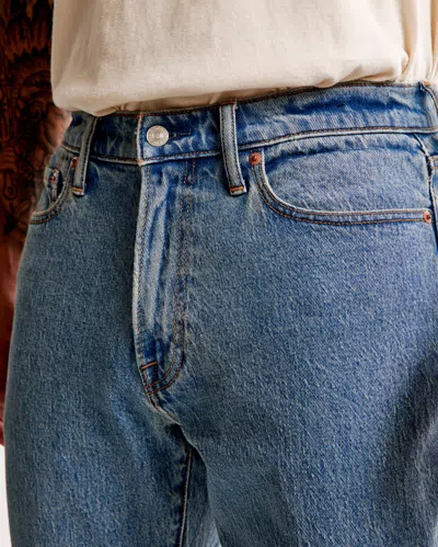 Abercrombie & Fitch Athletic Straight Jean In Blue
