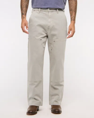 Abercrombie & Fitch Athletic Baggy Jean In Gray