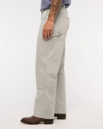 Abercrombie & Fitch Athletic Baggy Jean In Gray