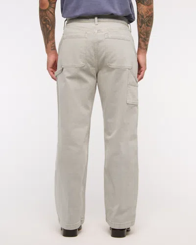 Abercrombie & Fitch Athletic Baggy Jean In Gray