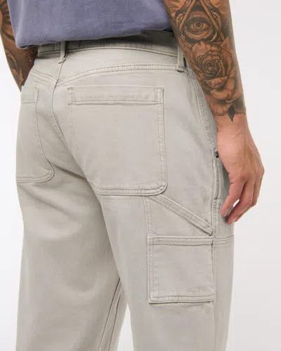 Abercrombie & Fitch Athletic Baggy Jean In Gray