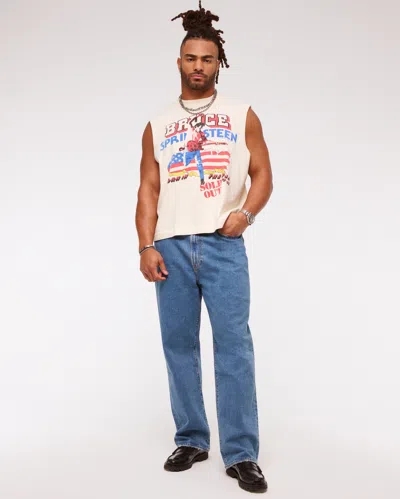 Abercrombie & Fitch Athletic Baggy Jean In Blue