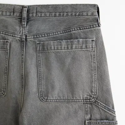 Abercrombie & Fitch Baggy Workwear Jean In Gray