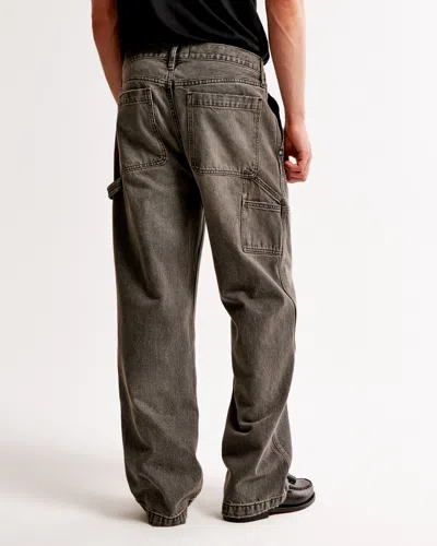 Abercrombie & Fitch Baggy Workwear Jean In Gray