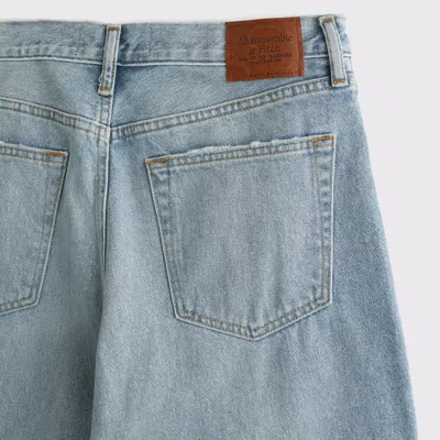 Abercrombie & Fitch Ultra Baggy Jean In Blue
