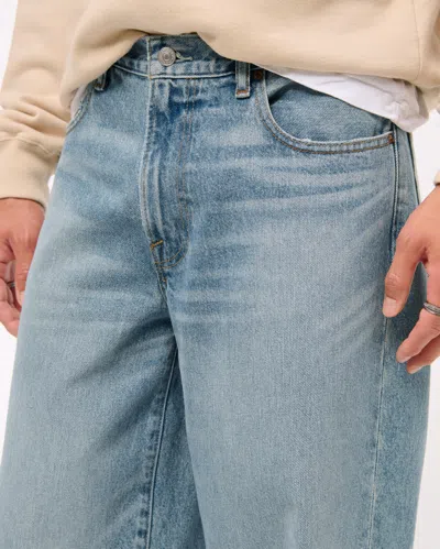 Abercrombie & Fitch Ultra Baggy Jean In Blue