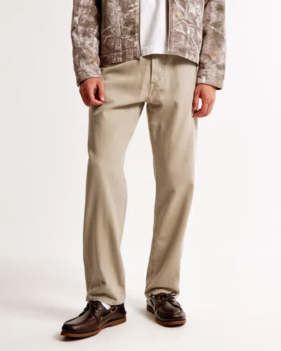 Abercrombie & Fitch Loose Jean In Brown