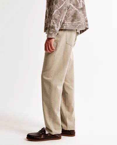 Abercrombie & Fitch Loose Jean In Brown