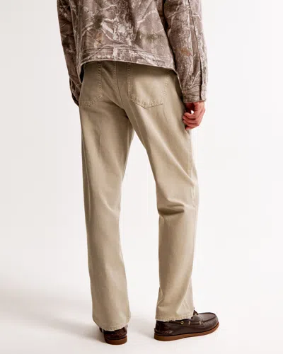 Abercrombie & Fitch Loose Jean In Brown