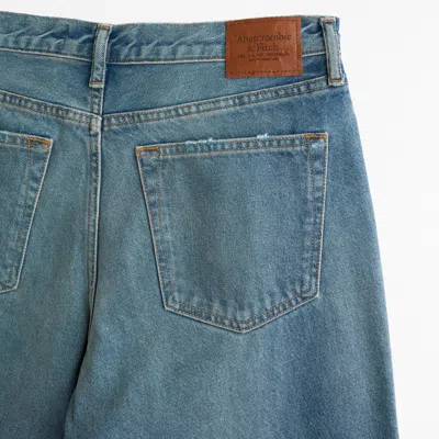 Abercrombie & Fitch Ultra Baggy Jean In Blue