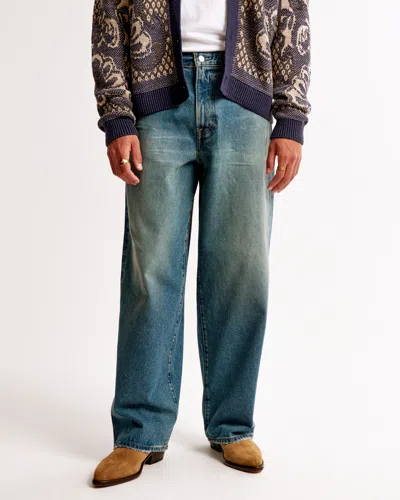 Abercrombie & Fitch Ultra Baggy Jean In Blue