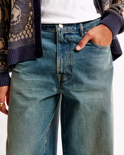 Abercrombie & Fitch Ultra Baggy Jean In Blue