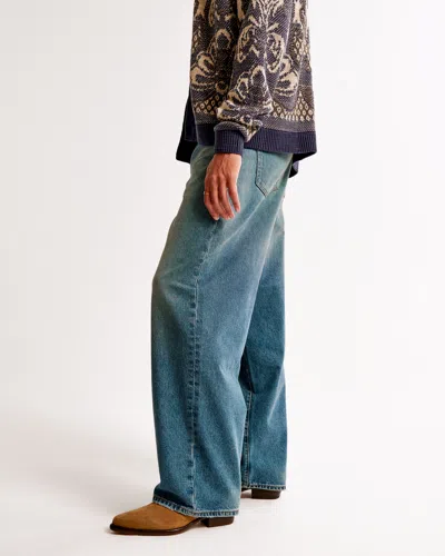 Abercrombie & Fitch Ultra Baggy Jean In Blue