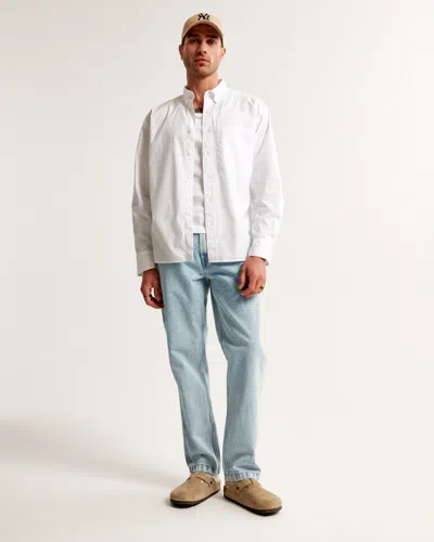 Abercrombie & Fitch Loose Workwear Jean In Blue