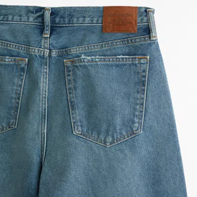 Abercrombie & Fitch Baggy Jean In Blue