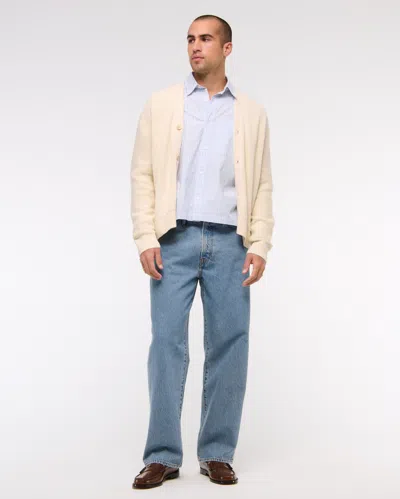 Abercrombie & Fitch Baggy Jean In Blue
