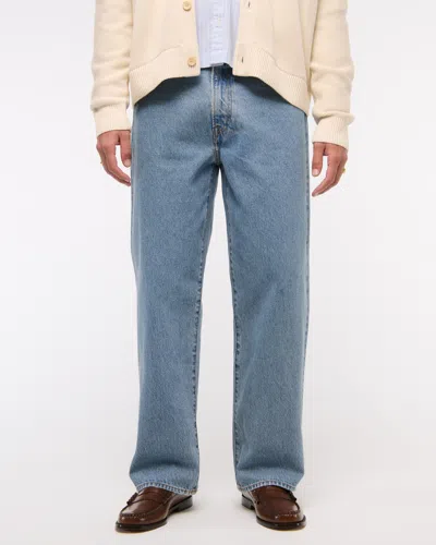 Abercrombie & Fitch Baggy Jean In Blue