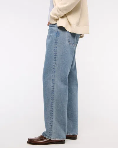 Abercrombie & Fitch Baggy Jean In Blue