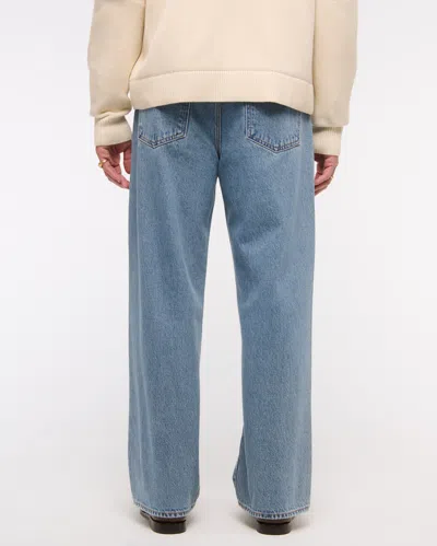 Abercrombie & Fitch Baggy Jean In Blue