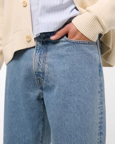 Abercrombie & Fitch Baggy Jean In Blue