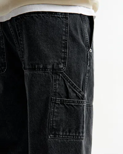 Abercrombie & Fitch Baggy Workwear Jean In Black