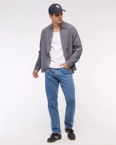 Abercrombie & Fitch 90s Straight Jean In Blue