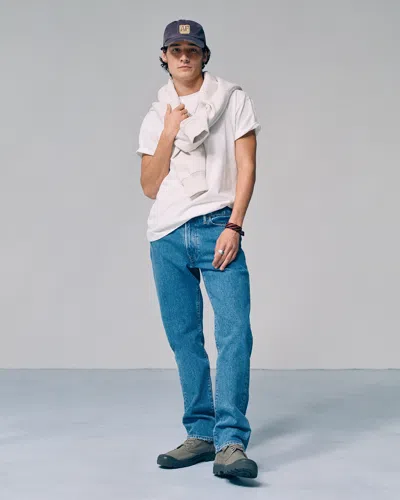 Abercrombie & Fitch 90s Straight Jean In Blue