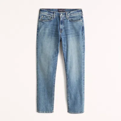 Abercrombie & Fitch Athletic Straight Jean In Blue