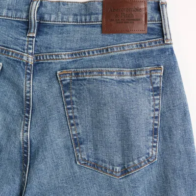 Abercrombie & Fitch Athletic Straight Jean In Blue