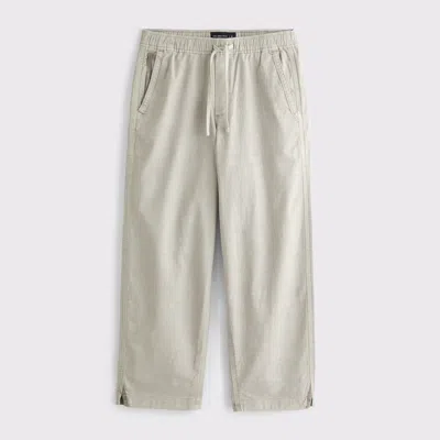 Abercrombie & Fitch Sea Fade Baggy Pull-on Pant In White