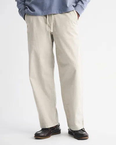 Abercrombie & Fitch Sea Fade Baggy Pull-on Pant In White