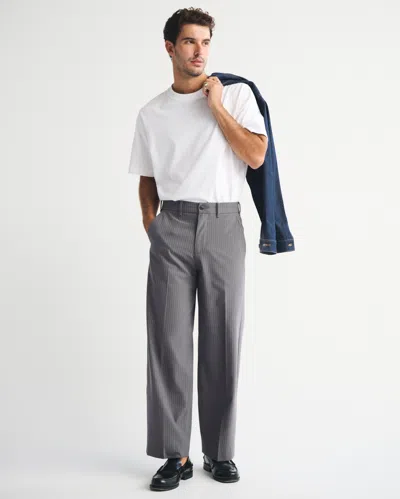 Abercrombie & Fitch Menswear Baggy Trouser In Gray