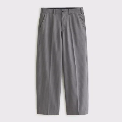 Abercrombie & Fitch Menswear Baggy Trouser In Gray