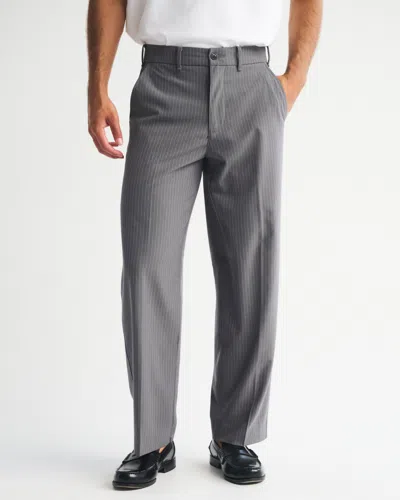 Abercrombie & Fitch Menswear Baggy Trouser In Gray