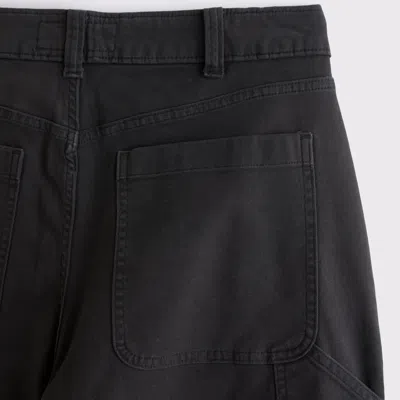 Abercrombie & Fitch Athletic Loose Workwear Pant In Black