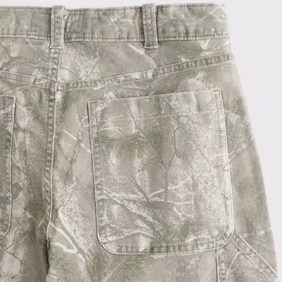 Abercrombie & Fitch Athletic Loose Workwear Pant In Gray