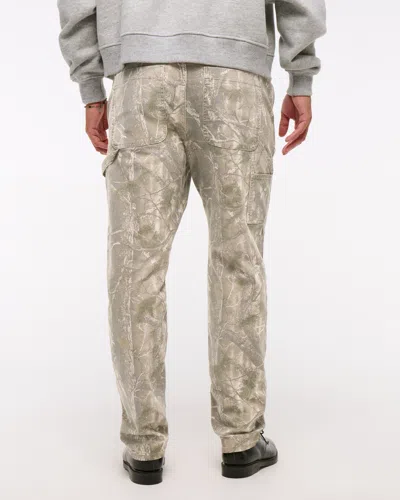 Abercrombie & Fitch Athletic Loose Workwear Pant In Gray
