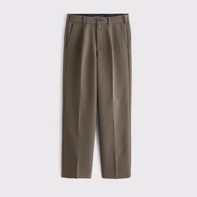 Abercrombie & Fitch Pleated Relaxed Straight Trouser In Blue