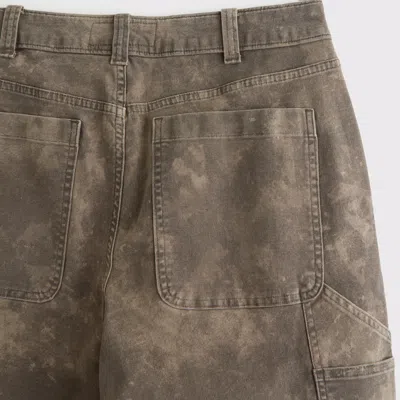 Abercrombie & Fitch Athletic Loose Workwear Pant In Green