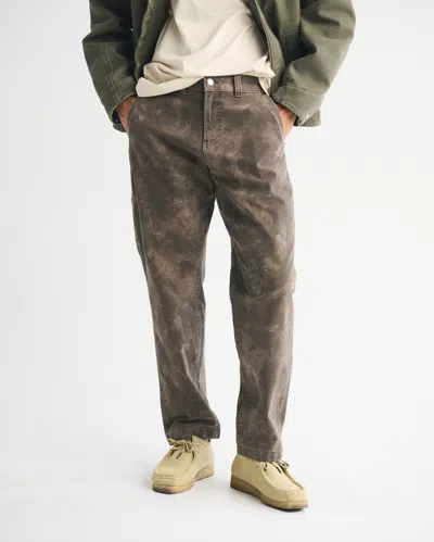 Abercrombie & Fitch Athletic Loose Workwear Pant In Green