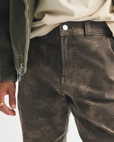 Abercrombie & Fitch Athletic Loose Workwear Pant In Green