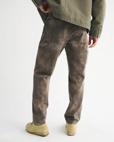 Abercrombie & Fitch Athletic Loose Workwear Pant In Green