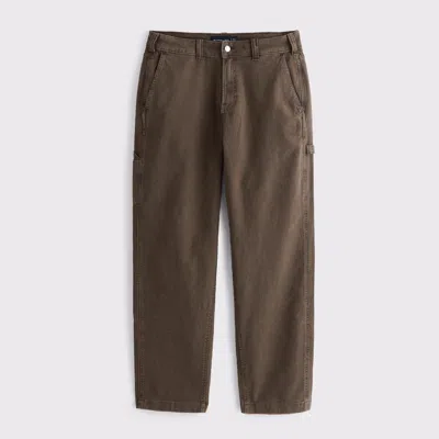 Abercrombie & Fitch Athletic Loose Workwear Pant In Neutral