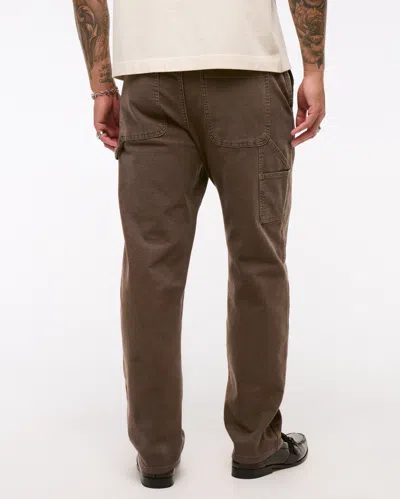 Abercrombie & Fitch Athletic Loose Workwear Pant In Neutral