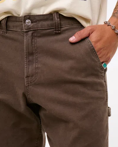 Abercrombie & Fitch Athletic Loose Workwear Pant In Neutral