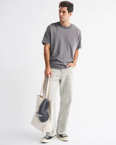 Abercrombie & Fitch Baggy 5-pocket Pant In Gray