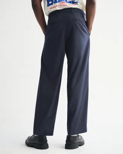 Abercrombie & Fitch Pleated Baggy Trouser In Blue