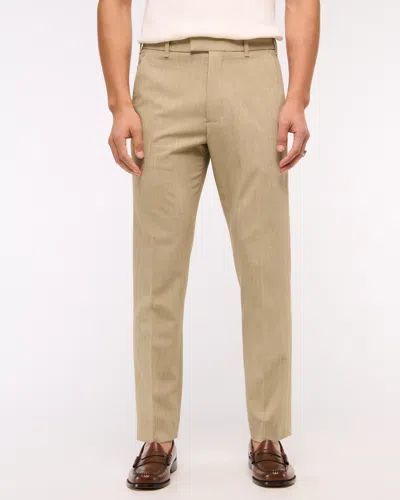 Abercrombie & Fitch The A&f Collins Slim Suit Pant In Brown